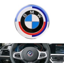 1x 45mm BMW M 50 Jahre Lenkrad Steuerrad Logo Emblem M Sport Epoxy Aufkleber neu