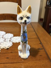 Vintage 1950’s Kitsch China Italian Porcelain Cat Ornament.