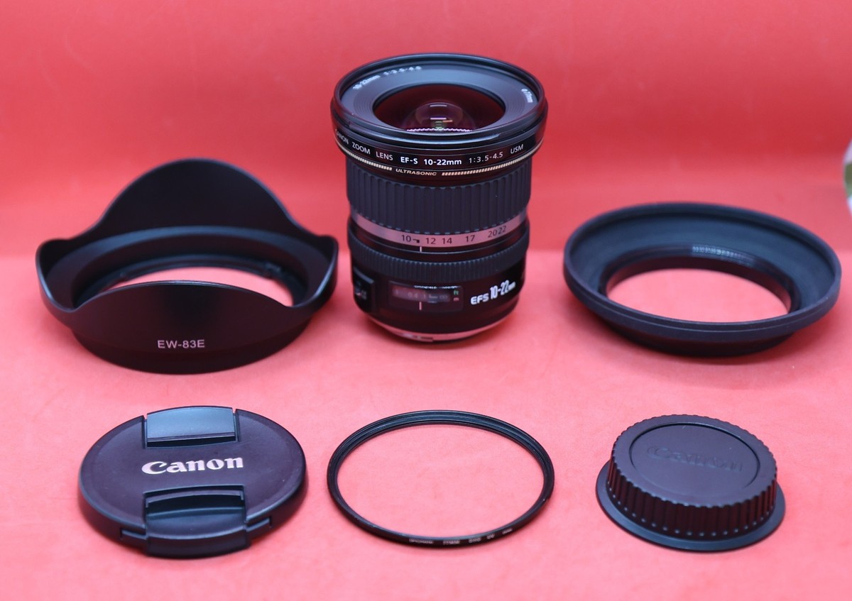 Canon EF-S 10-22mm F/3.5-4.5 USM SLR Lens, 77mm DHD UV Filter +