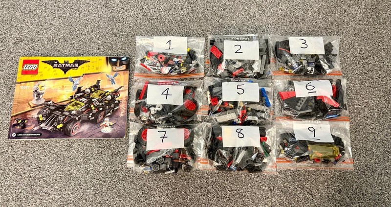 LEGO Batman Movie: The Ultimate Batmobile (70917) Vehicles + instructions only
