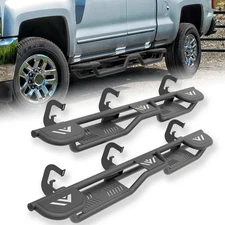 Running Boards 3-Raised Steps For 2007-2018 Silverado & Sierra 1500 ExtendedCab
