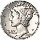 1938-S Mercury Dime