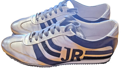 JOHN RICHMOND JR CLUBBIN SCARPE SILVER SNEAKERS - 11.5US/45 EU - Very Good