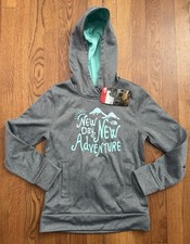The North Face Surgent Logo Hoodie, Girls Medium 10/12 Gray Heather Colorway