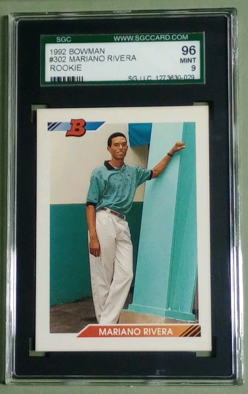 1992 Bowman - Mariano Rivera #302 (RC) SGC 9