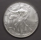 2007 $1 American Silver Eagle coin - BU