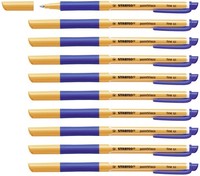 Tintenroller - Stabilo Pointvisco - 10Er Pack - Blau