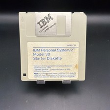 IBM Personal System/2 Model 30 Starter Diskette Driver 3.5 Floppy Media
