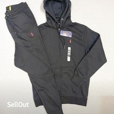 Polo Ralph Lauren Men's Black Blended Fabric Sweatsuit Set Size L