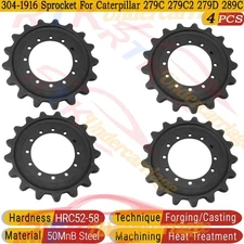 4pcs 12 Holes 17 Teeth Sprocket For Heavy Duty CAT 279C/279D 289C 299C/299D