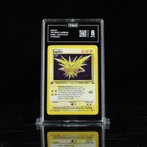 Zapdos (1st Edition) graded TAG 8 for sale on eBay