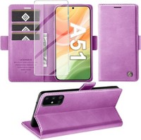 HandyhüLle Wallet Leder Flip Case FüR Samsung Galaxy A51 4G Mit Standfunktion