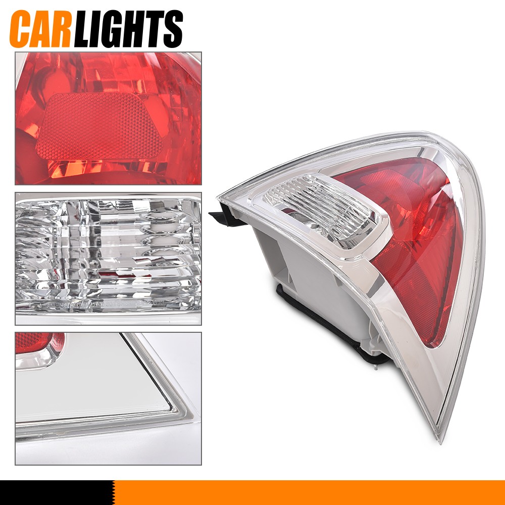 2PC Tail Light Set Brake Lamp Fits Ford Fusion 2006-2009 Chrome Left Right Side