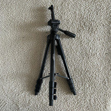 62 in. Tripod Aluminum Pan/Tilt Head Pan Handle Smartphone Holder 