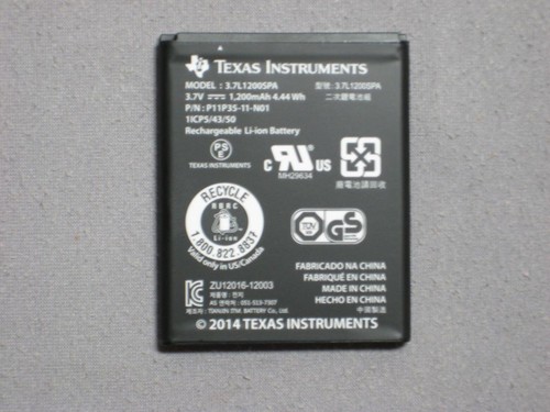 Texas Instruments TI-Nspire CX, TI-Nspire CX CAS, TI 84 Plus CE battery w/o WIRE