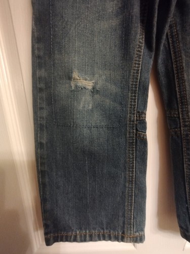 Vintage Distressed Rocowear Jeans Boys Size 4 Adjustable Waist Baggy Relaxed Fit - Picture 4 of 14