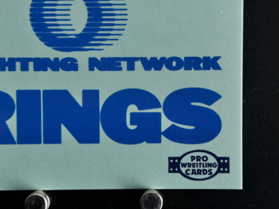 Fighting Network Rings Pro Wrestling Card 105 Professional