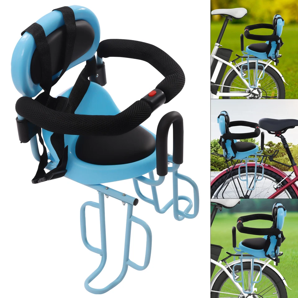 Baby Bike Seat Rear Mounted Toddler Kids Bike Seat for Adult Bike Back Mount - Image 3 of 4