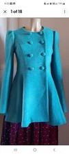 Cute Goelia Button Wool Pretty TAYLOR   Blue ...