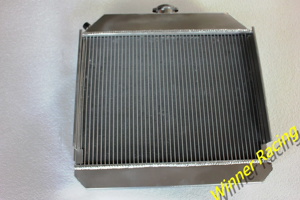  Radiador de aluminio Fit Austin Healey 100-4 1953-1956 1954 MT 56 MM 2 FILAS NÚCLEO Foto 3 de 4