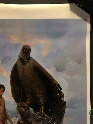 Póster original vintage Conflict Man & Bald Eagle Head Shop Pin Up 1972 Pitre - Imagen 5 de 8