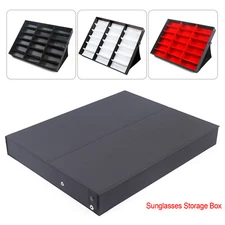 18 Slot Eyeglass Sunglasses Organizer Display for Multiple Eyewear Display Case