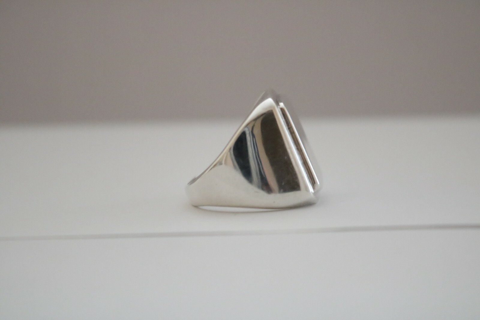 Vintage Sterling Silver Square ring - image 3