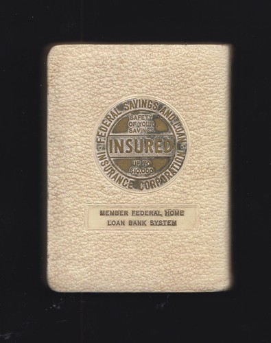 Vintage 1st Fed Savings Loan Metal Book Bank San Jose / San Francisco California - Picture 2 of 11