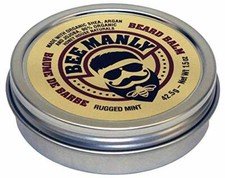 Honey House Naturals Bee Manly Organic Beard Balm Rugged Mint Mens Grooming