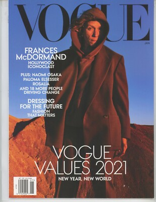 VOGUE Magazine - January 2021 with Frances McDormand on the cover