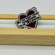 LGBTQ Ally Rainbow. Affirmation. Novelty pin. Metal enamel.