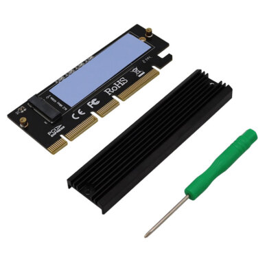 1/2Pcs M.2 PCIe NVMe SSD to PCI-E Express 3.0 X4 X8 X16 Adapter Card Full Speed