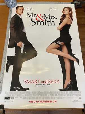 MR. AND MRS. SMITH MOVIE POSTER NEW Original 27x40 *READ