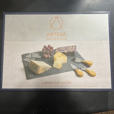 CHEESE PLATTER SET, MASTERCLASS,ARTESA, NEW BOXED,