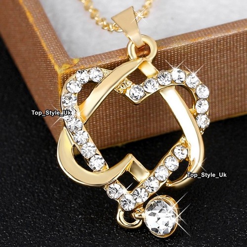 Crystal \u0026 Gold Necklace Wife Gifts for 