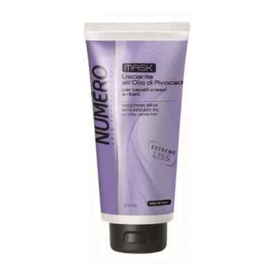 Brelil Numero Smoothing Mask for Smoothing Hair, Avocado Oil 10.1 fl.oz.