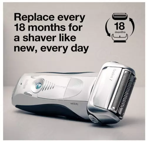 Braun 70S Series 7 Electric Shaver Replacement Foil & Cassette Cartridge-Silver - Picture 2 of 8