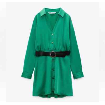 ★ZARA★ BELTED SATIN DRESS s-l400.jpg