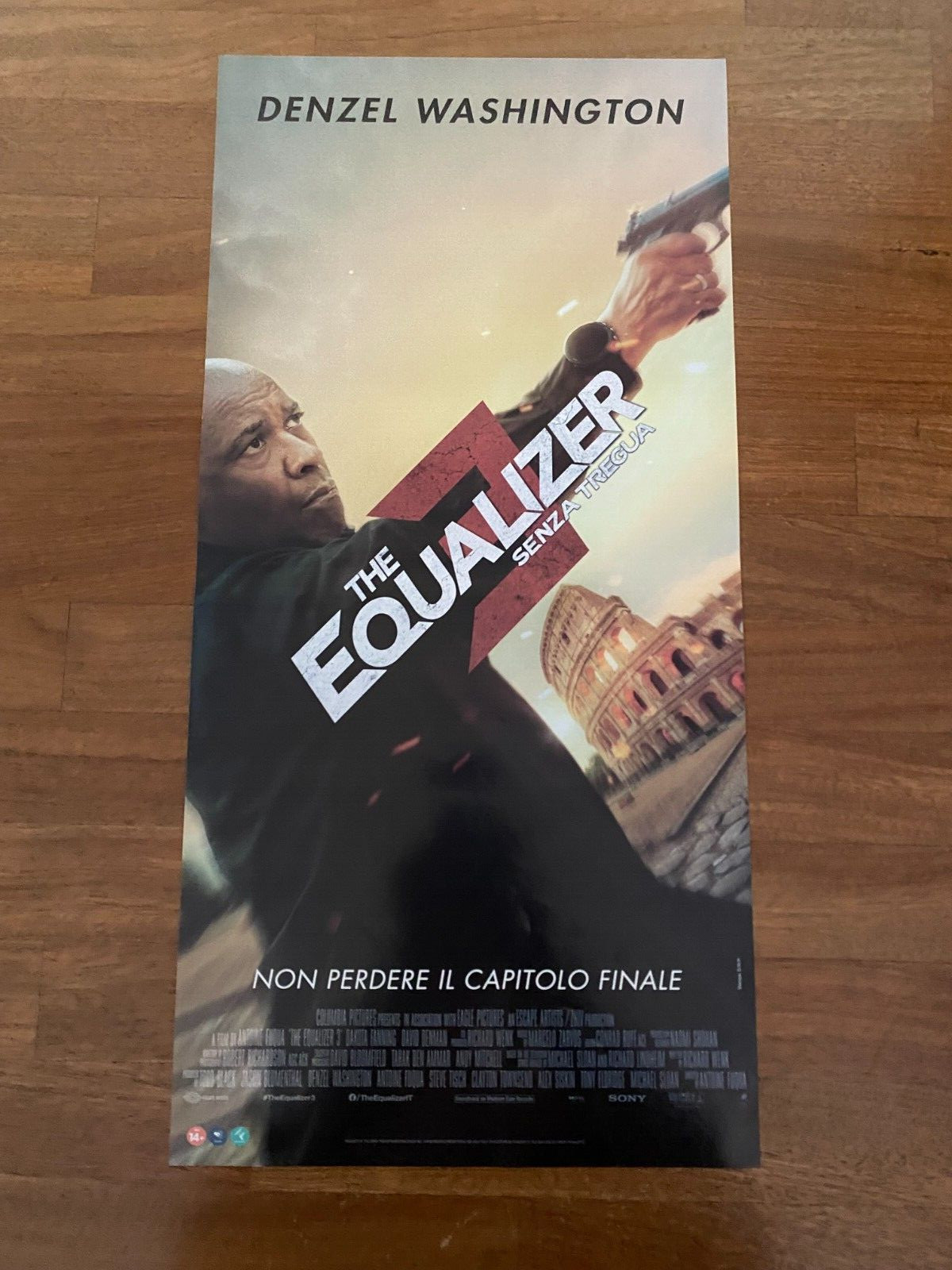 Locandina originale film The Equalizer 3 - Senza tregua (2023) - Regia di Antoine Fuqua