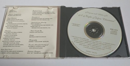 KAPENA & WILLIE K A Night Before Christmas CD Hawaiian Music O Holy Night 🎁🎄 - Imagen 3 de 4