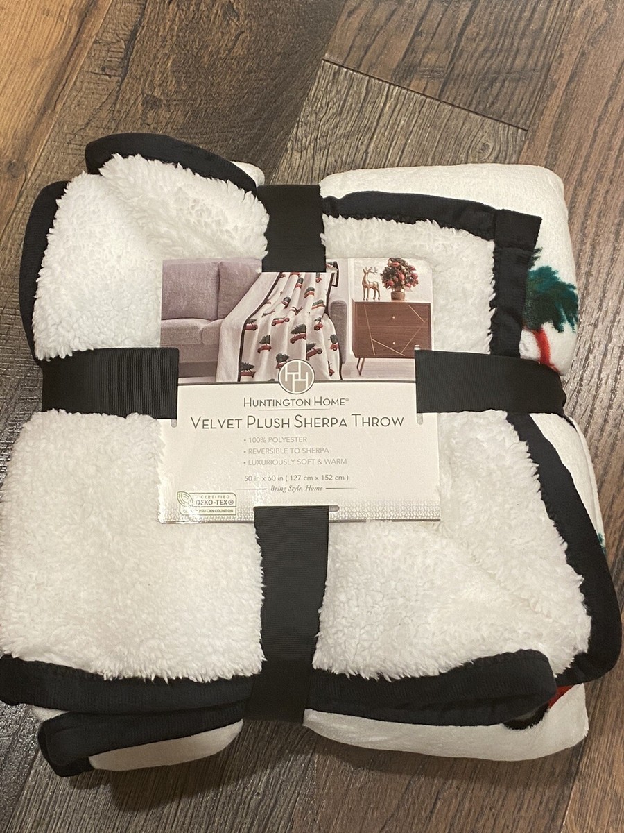 Huntington Home Red Pick-Up Truck Holiday 50u0026#034; x 60u0026#034; Velvet Plush  Blanket NEW | eBay