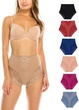 2-6 High Waist Briefs Tummy Control Girdles Lace Shaper Panties 31 S-XL GIFTS