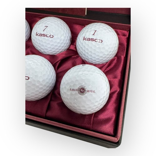 KASCO ROYAL. Golf Ball Luxury Gift Set. 6 Balls. New! JAPAN NEW OLD STOCK - Picture 4 of 7