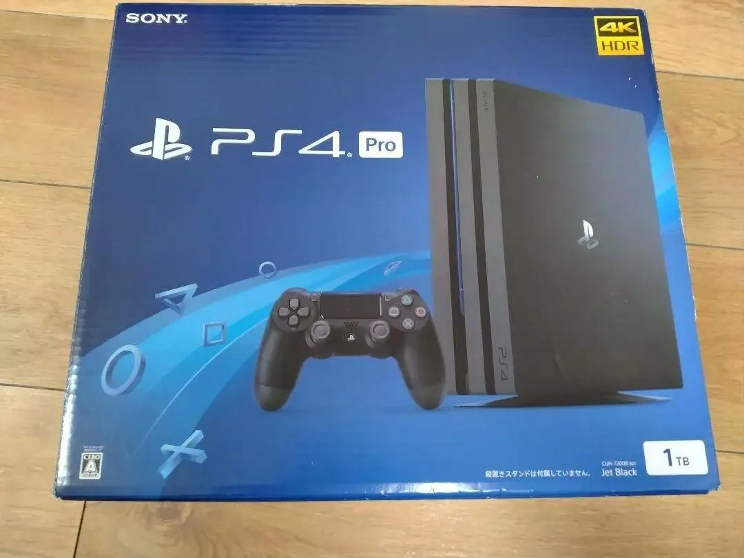 SONY PS4 PlayStation 4 Pro Jet Black 1TB (CUH-7200 BB01) From