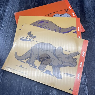 Lot of Vintage Judy Co Wooden Dinosaur Puzzles