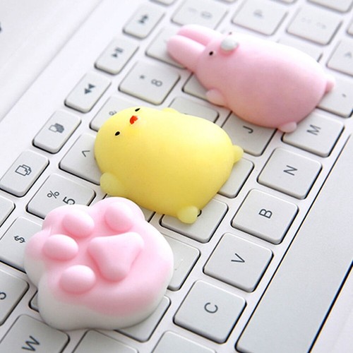 10- 50Pcs Cute Animal Squishies Kawaii Mochi Squeeze Stretch Stress Squishy Toy - Picture 5 of 16