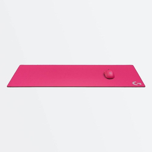 Magenta Logitech G840 XL Cloth Gaming Mouse Pad - 0.12 in Thin, Rubber Base