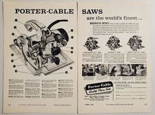1958 Print Ad Porter-Cable Power Saws Made in Syracuse,New York