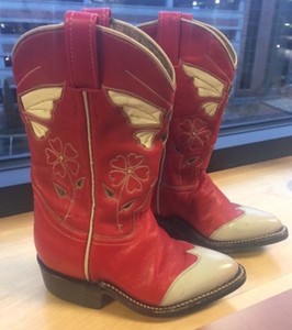 kids white cowboy boots