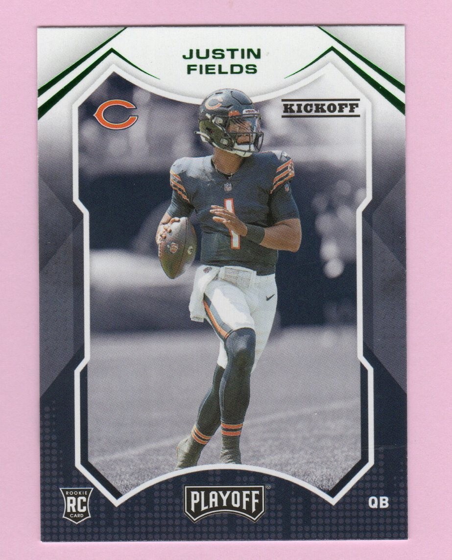2021 Playoff Kickoff #208  Justin Fields Rookie Card (J2223)